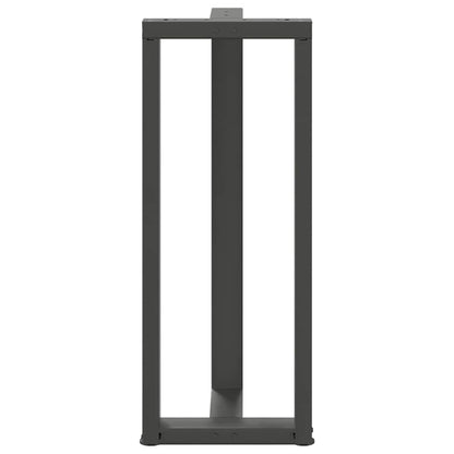 vidaXL Bar Table Legs T-Shaped 2 pcs Anthracite 50x35x(100-101) cm Steel