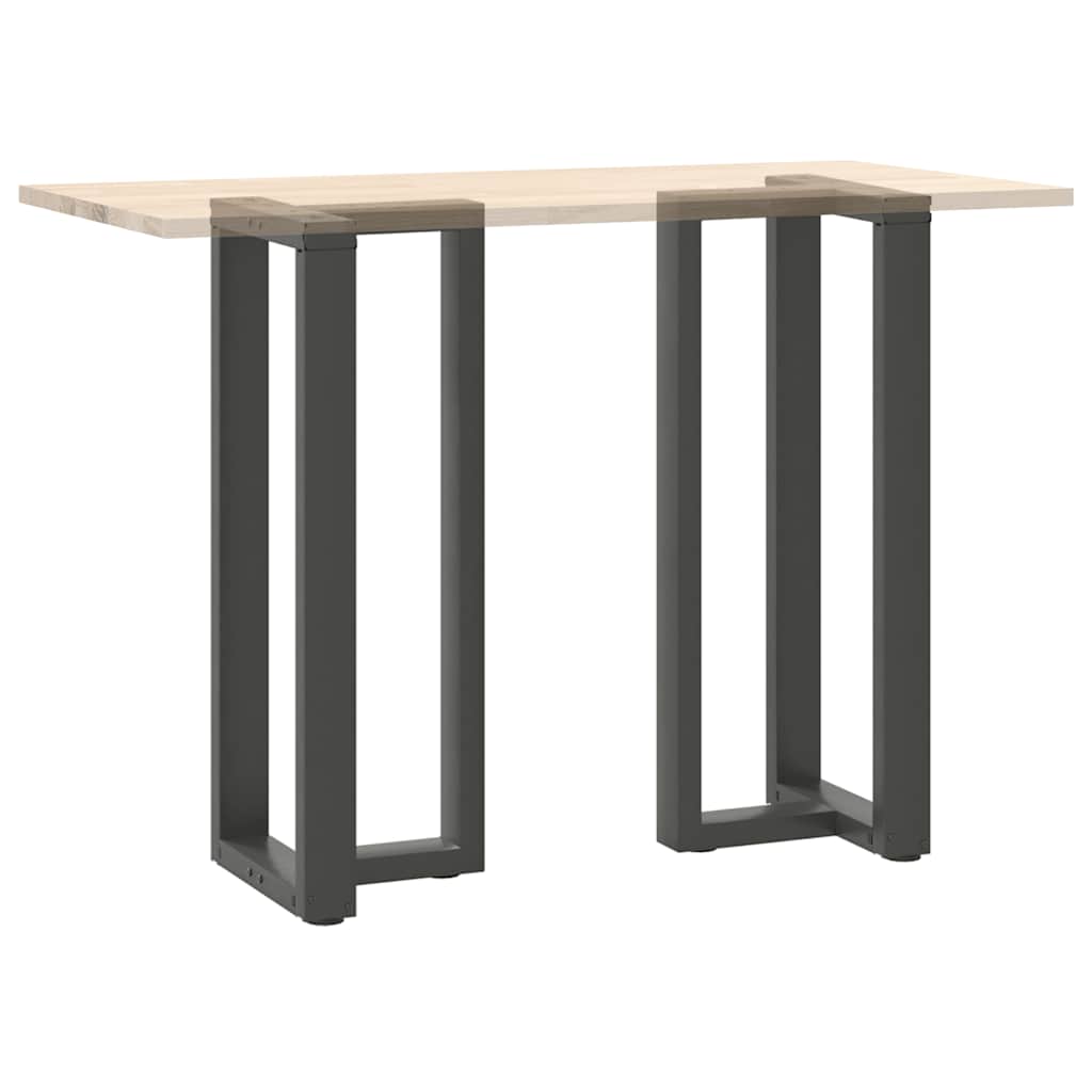 vidaXL Bar Table Legs T-Shaped 2 pcs Anthracite 50x35x(100-101) cm Steel