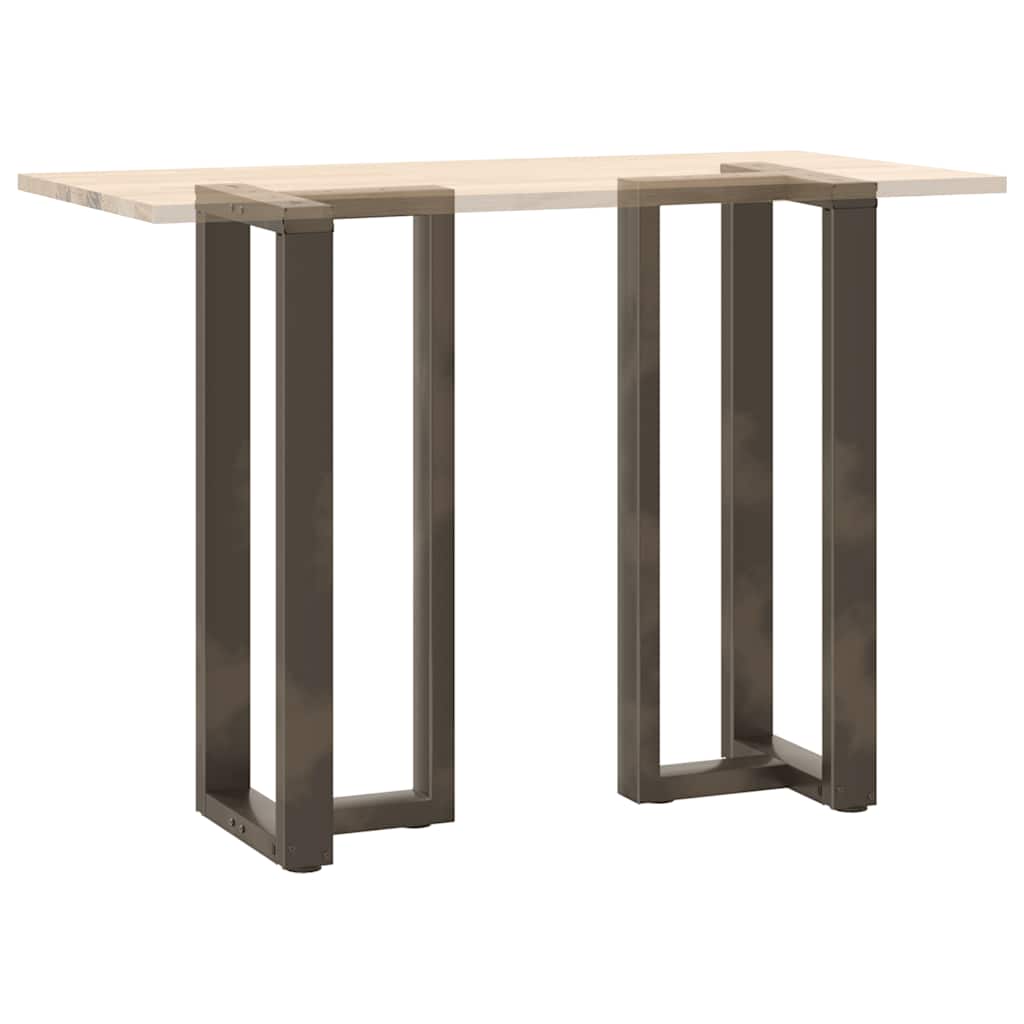 vidaXL Bar Table Legs T-Shaped 2 pcs Black 50x35x(100-101) cm Steel