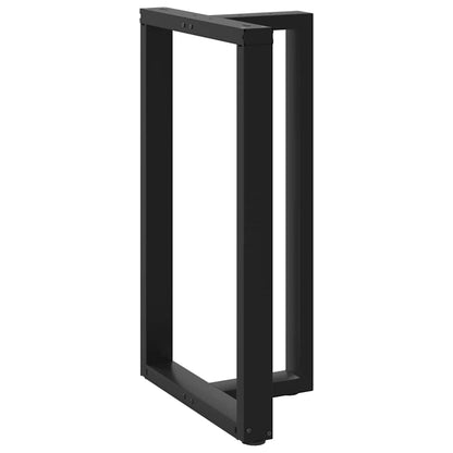 vidaXL Bar Table Legs T-Shaped 2 pcs Black 60x35x(100-101) cm Steel