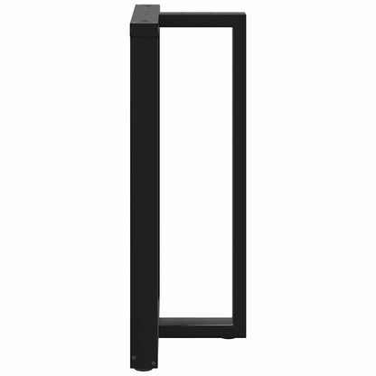 vidaXL Bar Table Legs T-Shaped 2 pcs Black 60x35x(100-101) cm Steel