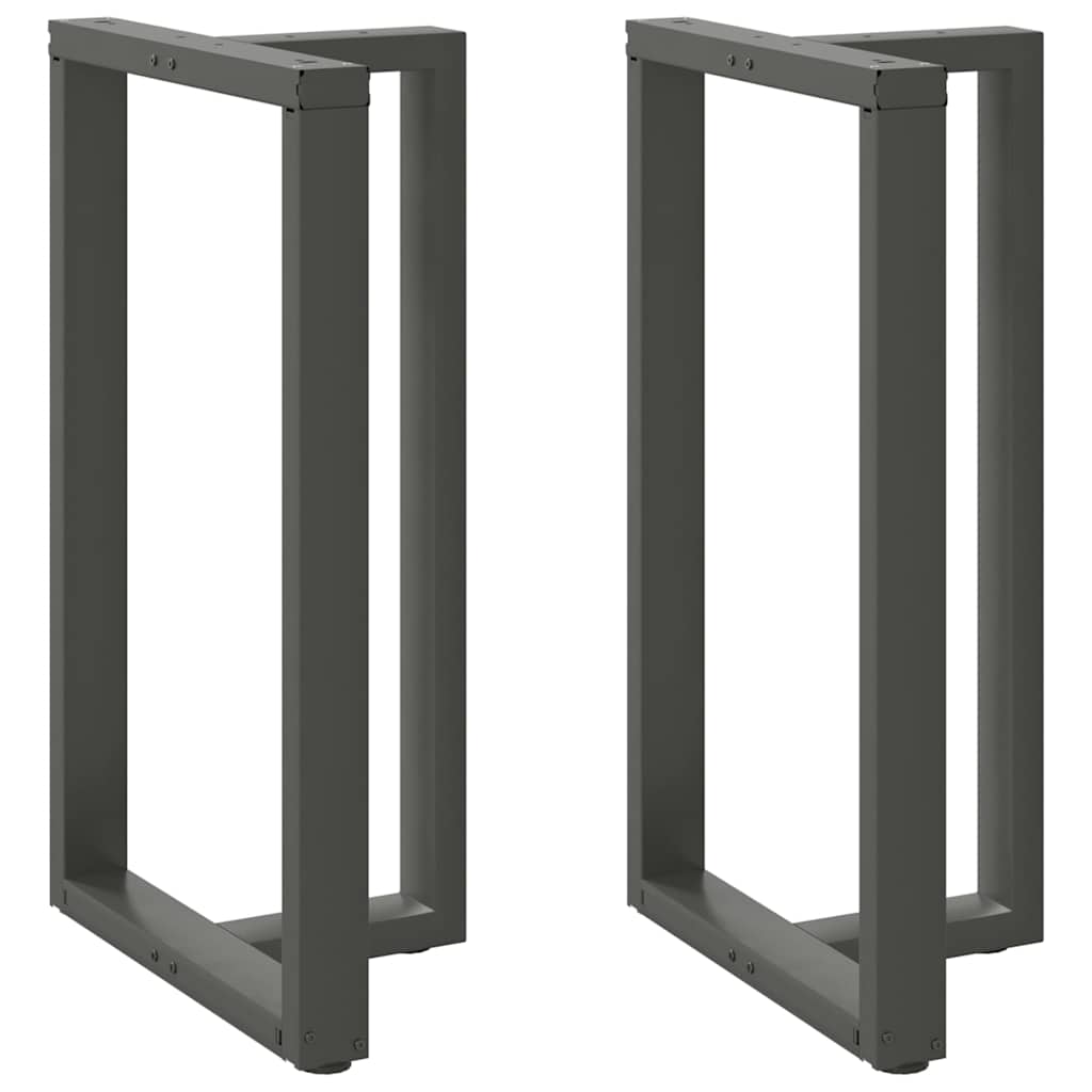 vidaXL Bar Table Legs T-Shaped 2 pcs Anthracite 60x35x(100-101) cm Steel