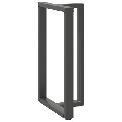 vidaXL Bar Table Legs T-Shaped 2 pcs Anthracite 60x35x(100-101) cm Steel
