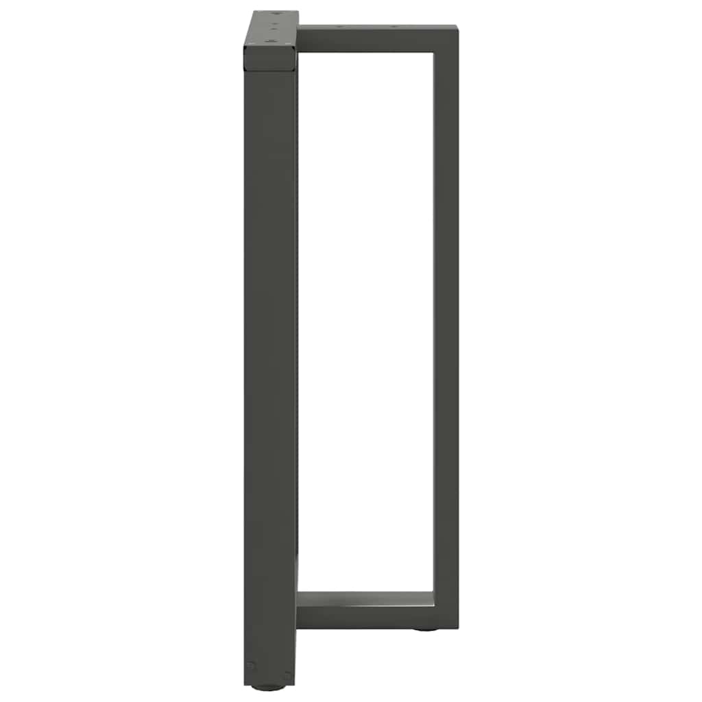 vidaXL Bar Table Legs T-Shaped 2 pcs Anthracite 60x35x(100-101) cm Steel