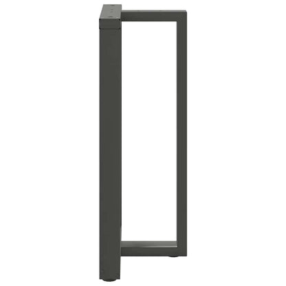 vidaXL Bar Table Legs T-Shaped 2 pcs Anthracite 60x35x(100-101) cm Steel