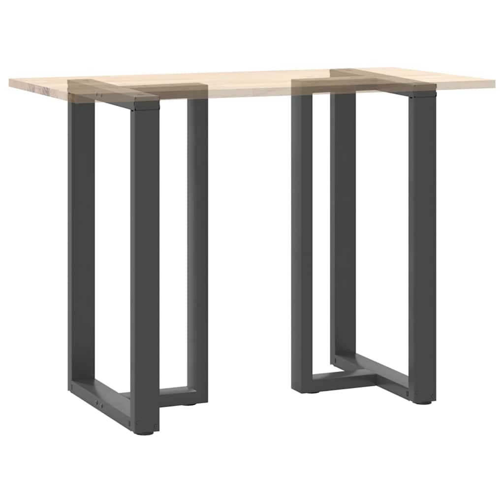 vidaXL Bar Table Legs T-Shaped 2 pcs Anthracite 60x35x(100-101) cm Steel