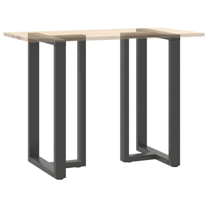 vidaXL Bar Table Legs T-Shaped 2 pcs Anthracite 60x35x(100-101) cm Steel