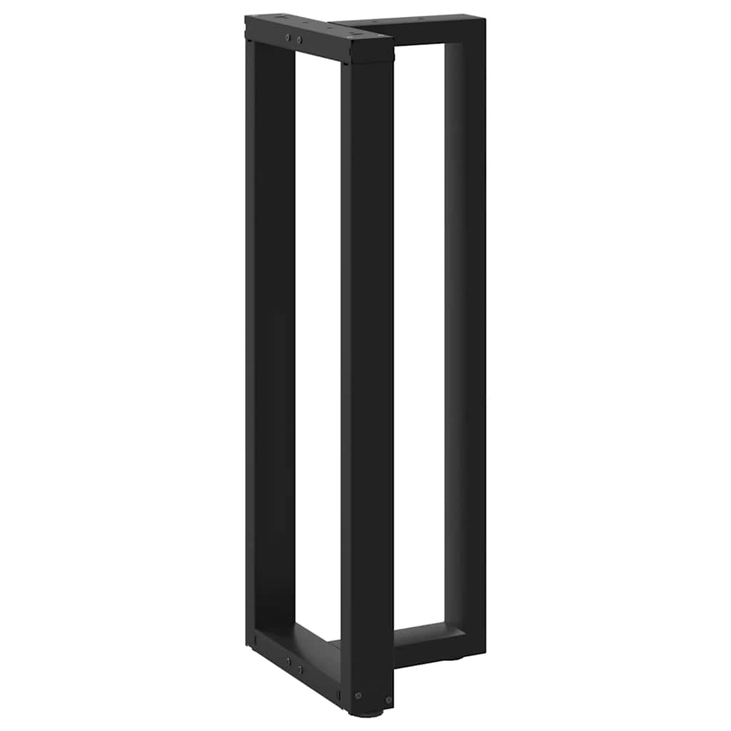 vidaXL Bar Table Legs T-Shaped 2 pcs Black 40x35x(110-111) cm Steel