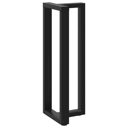 vidaXL Bar Table Legs T-Shaped 2 pcs Black 40x35x(110-111) cm Steel