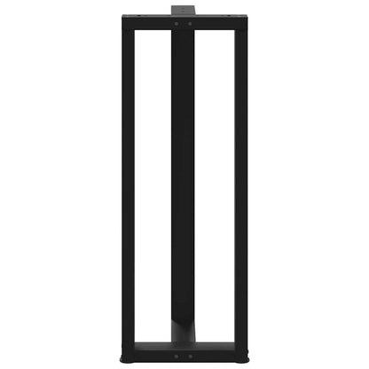 vidaXL Bar Table Legs T-Shaped 2 pcs Black 40x35x(110-111) cm Steel
