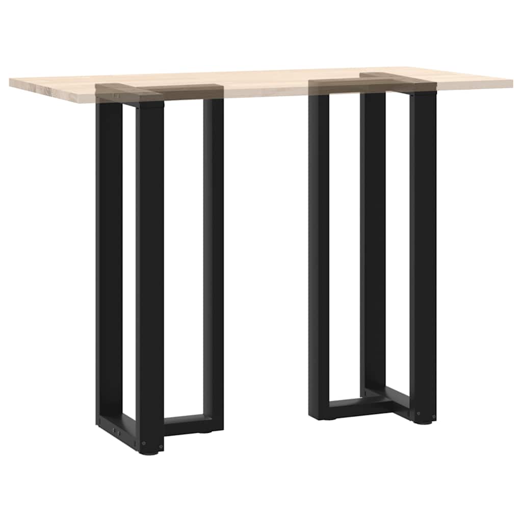 vidaXL Bar Table Legs T-Shaped 2 pcs Black 40x35x(110-111) cm Steel
