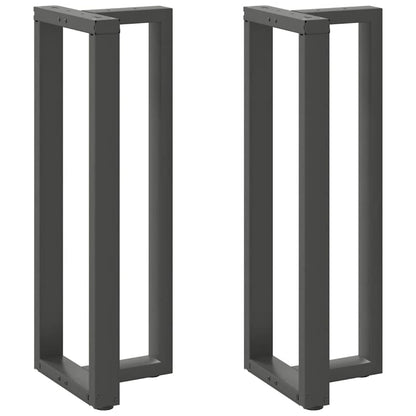 vidaXL Bar Table Legs T-Shaped 2 pcs Anthracite 40x35x(110-111) cm Steel