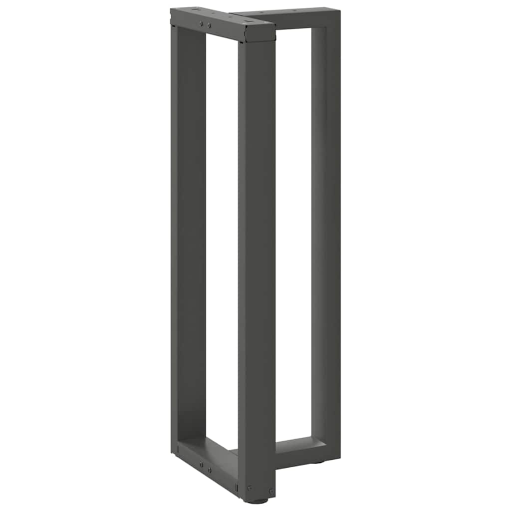 vidaXL Bar Table Legs T-Shaped 2 pcs Anthracite 40x35x(110-111) cm Steel