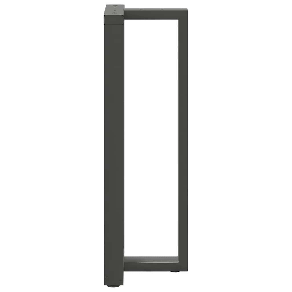 vidaXL Bar Table Legs T-Shaped 2 pcs Anthracite 40x35x(110-111) cm Steel