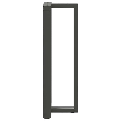 vidaXL Bar Table Legs T-Shaped 2 pcs Anthracite 40x35x(110-111) cm Steel