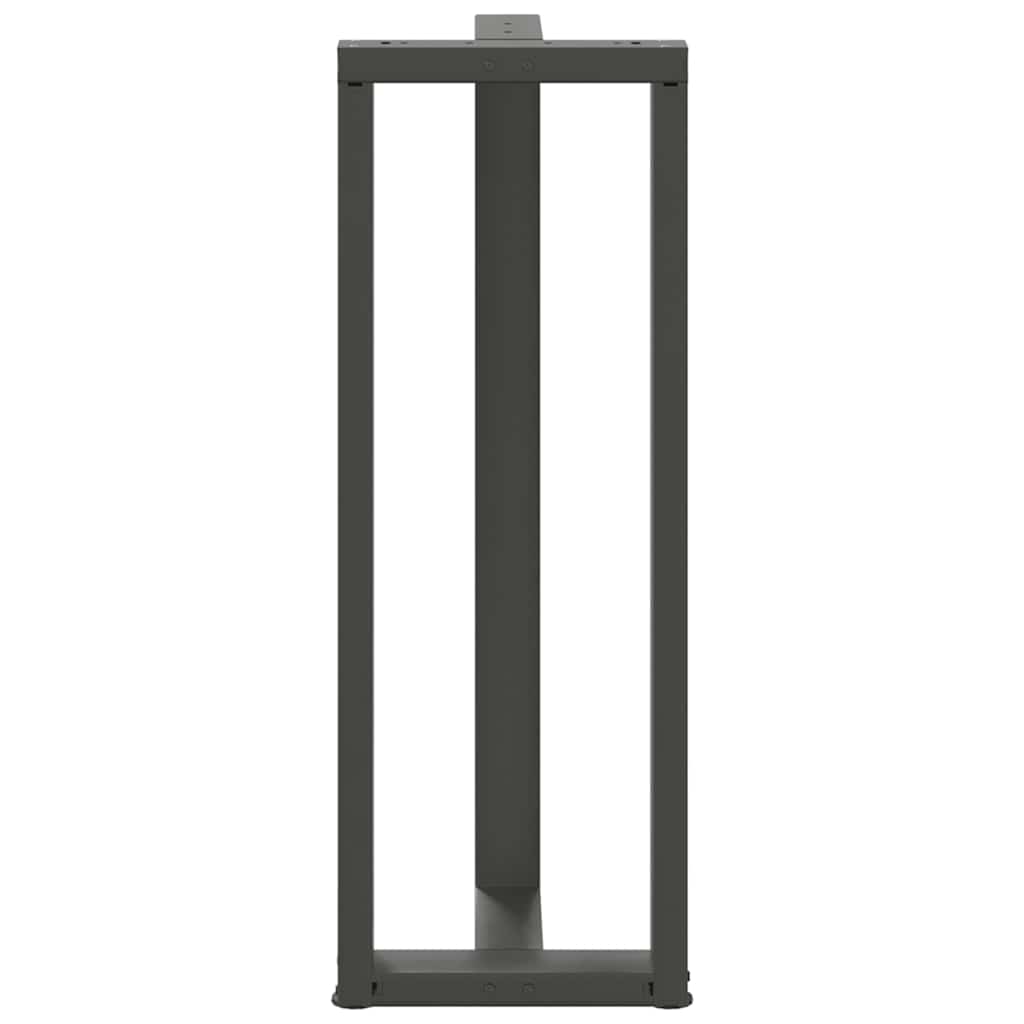 vidaXL Bar Table Legs T-Shaped 2 pcs Anthracite 40x35x(110-111) cm Steel