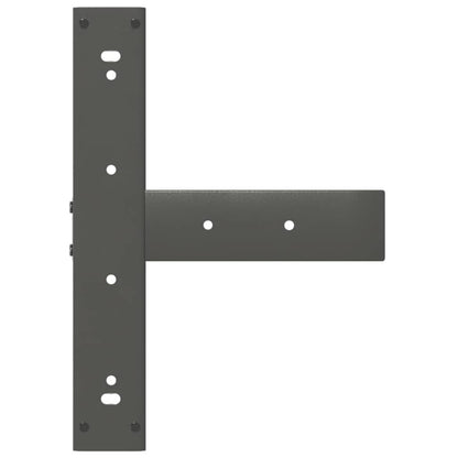 vidaXL Bar Table Legs T-Shaped 2 pcs Anthracite 40x35x(110-111) cm Steel