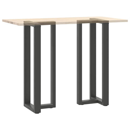vidaXL Bar Table Legs T-Shaped 2 pcs Anthracite 40x35x(110-111) cm Steel