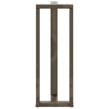 vidaXL Bar Table Legs T-Shaped 2 pcs Black 40x35x(110-111) cm Steel