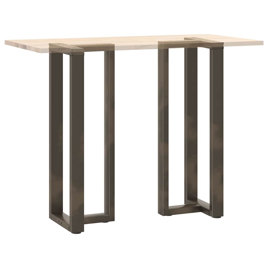 vidaXL Bar Table Legs T-Shaped 2 pcs Black 40x35x(110-111) cm Steel