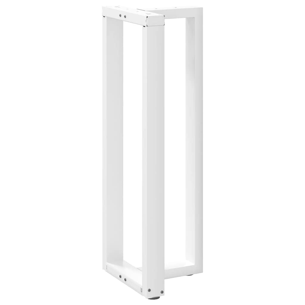 vidaXL Bar Table Legs T-Shaped 2 pcs White 50x35x(110-111) cm Steel