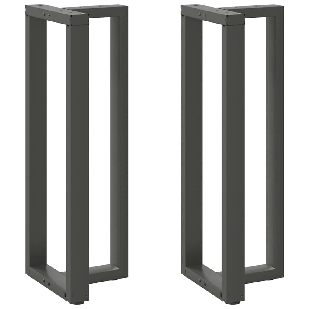 vidaXL Bar Table Legs T-Shaped 2 pcs Anthracite 50x35x(110-111) cm Steel
