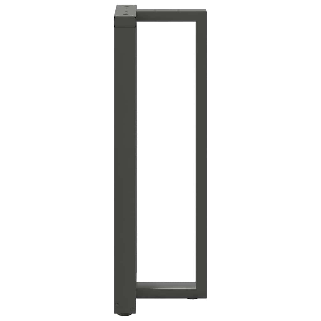 vidaXL Bar Table Legs T-Shaped 2 pcs Anthracite 50x35x(110-111) cm Steel