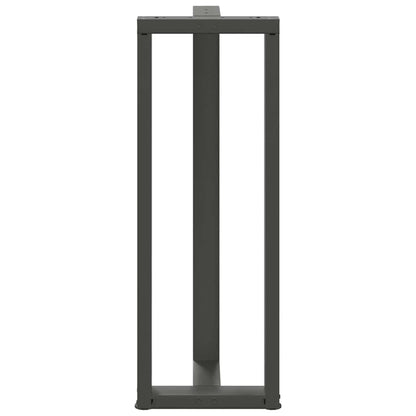 vidaXL Bar Table Legs T-Shaped 2 pcs Anthracite 50x35x(110-111) cm Steel