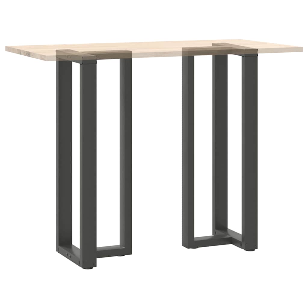 vidaXL Bar Table Legs T-Shaped 2 pcs Anthracite 50x35x(110-111) cm Steel