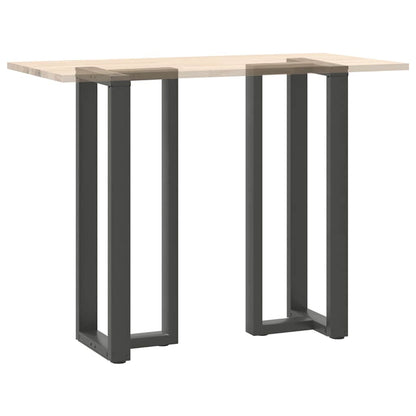 vidaXL Bar Table Legs T-Shaped 2 pcs Anthracite 50x35x(110-111) cm Steel