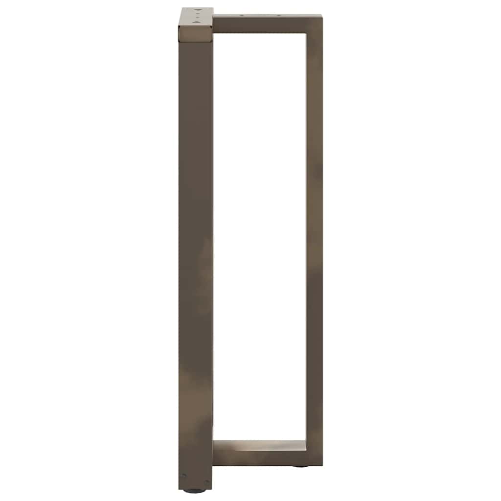 vidaXL Bar Table Legs T-Shaped 2 pcs Black 50x35x(110-111) cm Steel