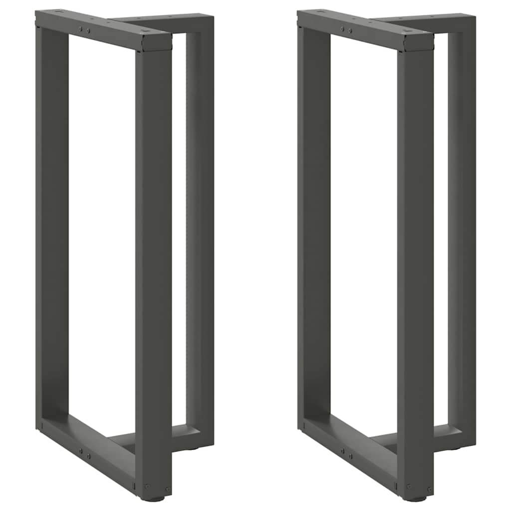 vidaXL Bar Table Legs T-Shaped 2 pcs Anthracite 60x35x(110-111) cm Steel
