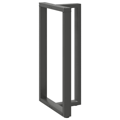 vidaXL Bar Table Legs T-Shaped 2 pcs Anthracite 60x35x(110-111) cm Steel