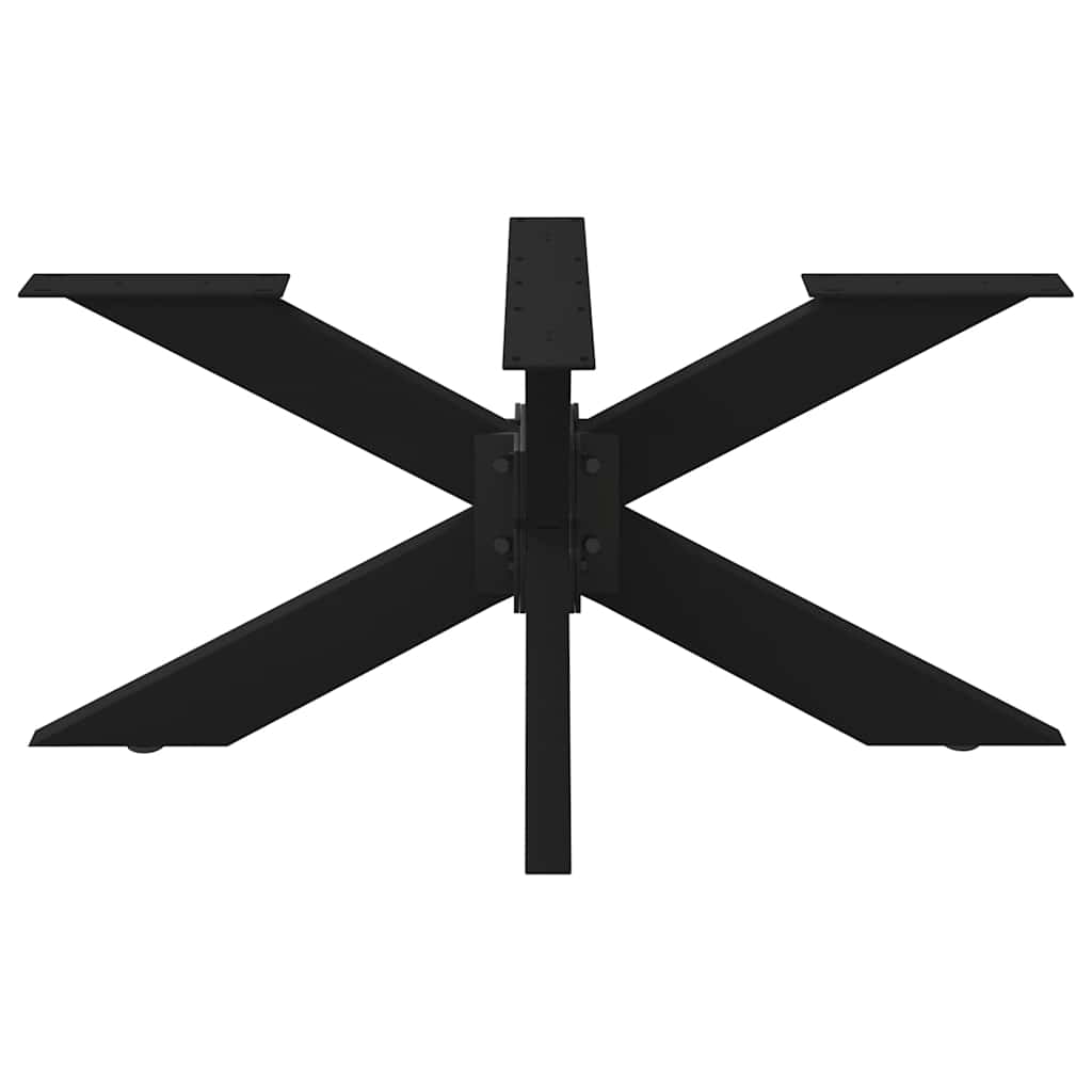 vidaXL Coffee Table Leg Spider Shape Black 98x58x(42-43) cm Steel