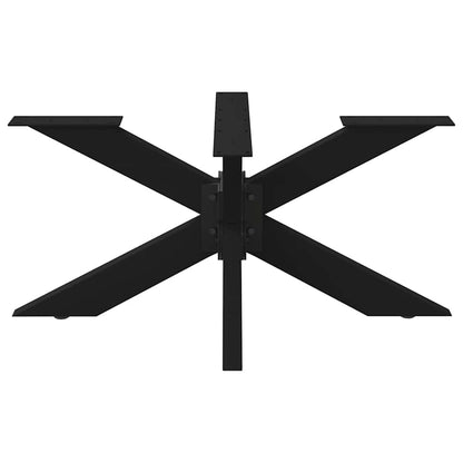 vidaXL Coffee Table Leg Spider Shape Black 98x58x(42-43) cm Steel