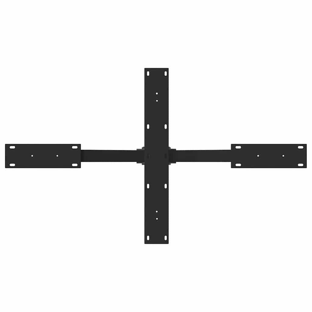 vidaXL Coffee Table Leg Spider Shape Black 98x58x(42-43) cm Steel