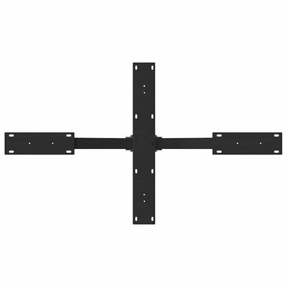 vidaXL Coffee Table Leg Spider Shape Black 98x58x(42-43) cm Steel