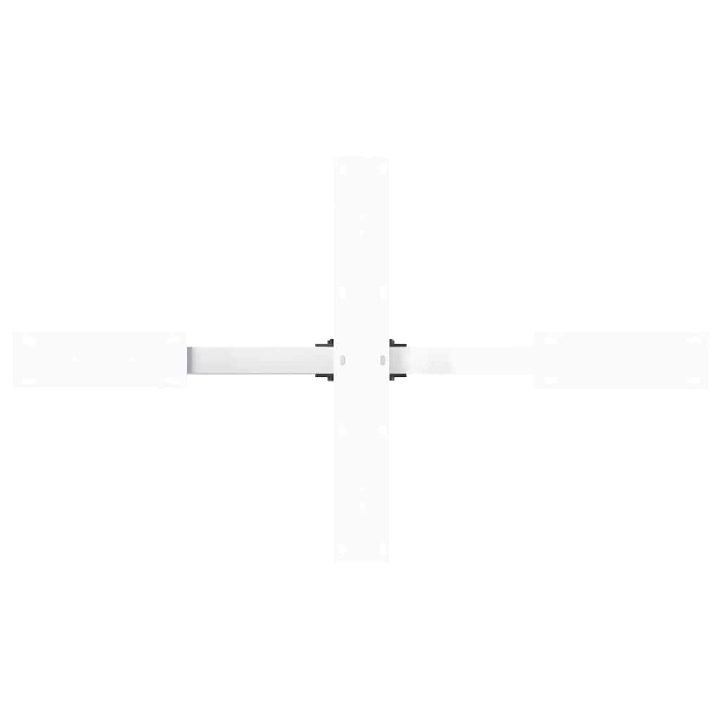 vidaXL Coffee Table Leg Spider Shape White 98x58x(42-43) cm Steel