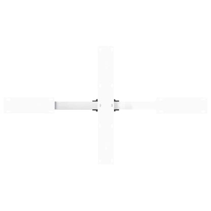 vidaXL Coffee Table Leg Spider Shape White 98x58x(42-43) cm Steel