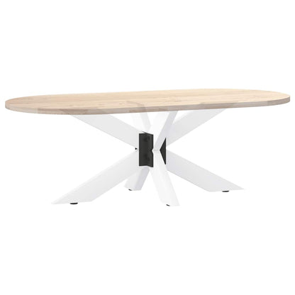 vidaXL Coffee Table Leg Spider Shape White 98x58x(42-43) cm Steel