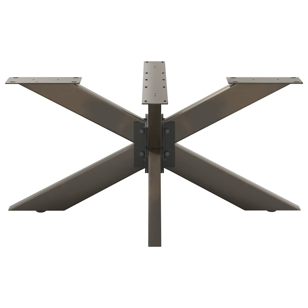 vidaXL Coffee Table Leg Spider Shape Black 98x58x(42-43) cm Steel