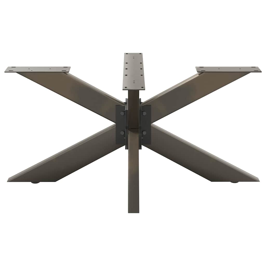 vidaXL Coffee Table Leg Spider Shape Black 98x58x(42-43) cm Steel