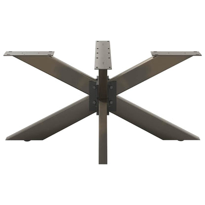 vidaXL Coffee Table Leg Spider Shape Black 98x58x(42-43) cm Steel