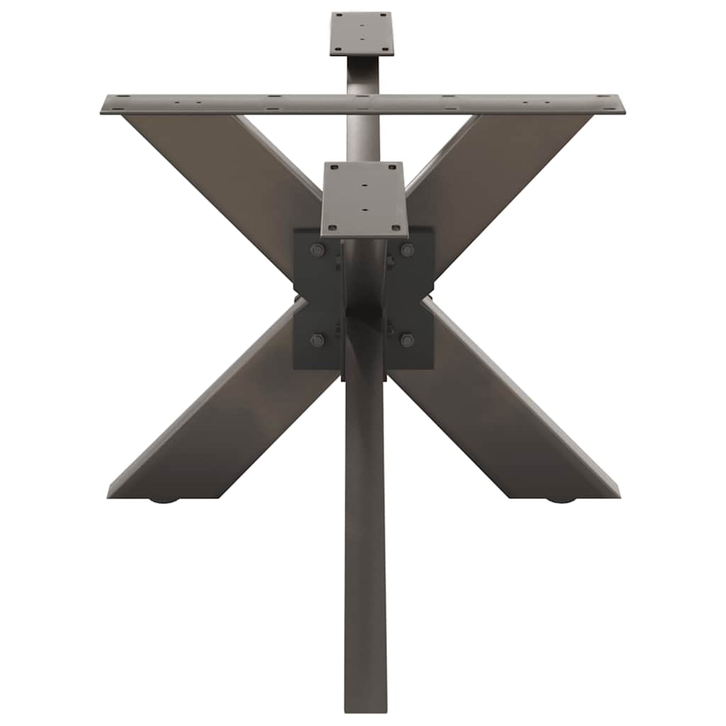 vidaXL Coffee Table Leg Spider Shape Black 98x58x(42-43) cm Steel