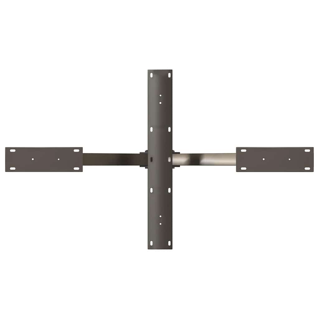 vidaXL Coffee Table Leg Spider Shape Black 98x58x(42-43) cm Steel