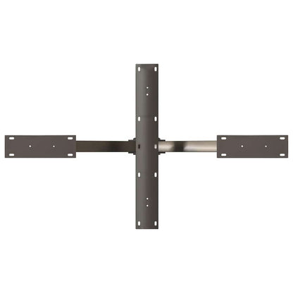 vidaXL Coffee Table Leg Spider Shape Black 98x58x(42-43) cm Steel