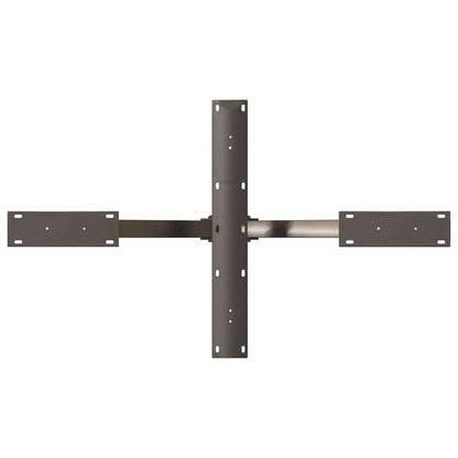 vidaXL Coffee Table Leg Spider Shape Black 98x58x(42-43) cm Steel