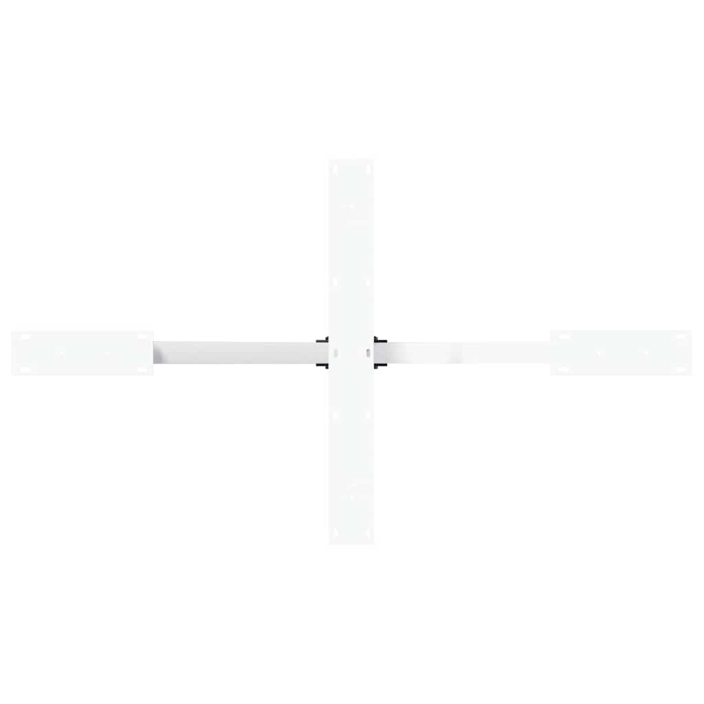 vidaXL Dining Table Leg Spider Shape White 120x68x(72-73) cm Steel