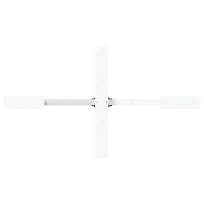 vidaXL Dining Table Leg Spider Shape White 120x68x(72-73) cm Steel