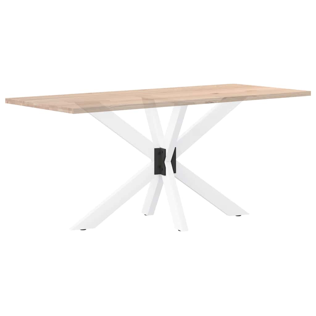 vidaXL Dining Table Leg Spider Shape White 120x68x(72-73) cm Steel